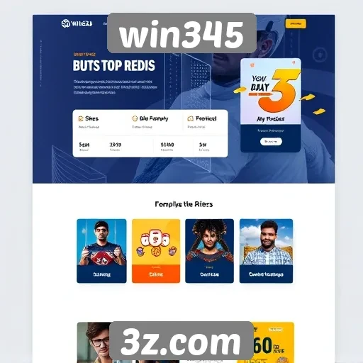 Acessibilidade e interface do usuário no site Win345
