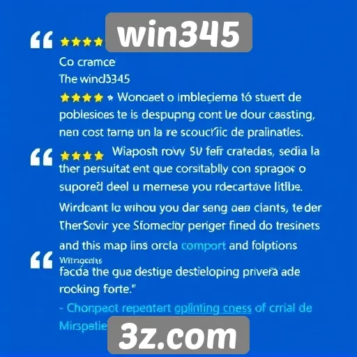 feedback dos usuários sobre o suporte ao cliente do win345